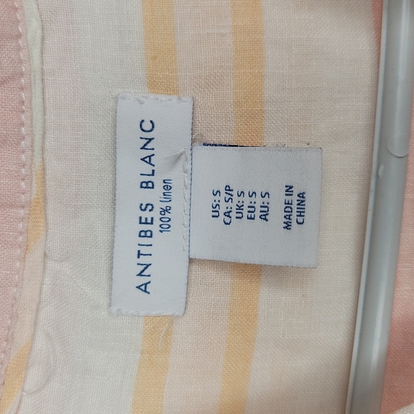 Anthropologies Antibes Blanc linen blouse small - Picture 2 of 7